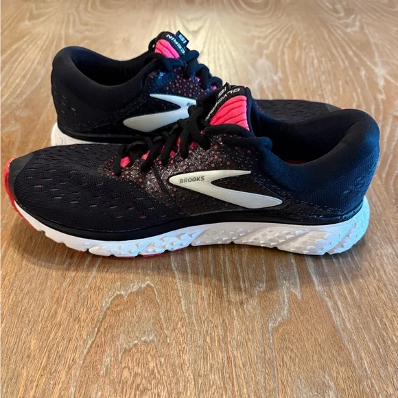 BROOKS Glycerin 16 Black Pink Women’s Running Sneaker Shoes Size  8.5 - Picture 10 of 13